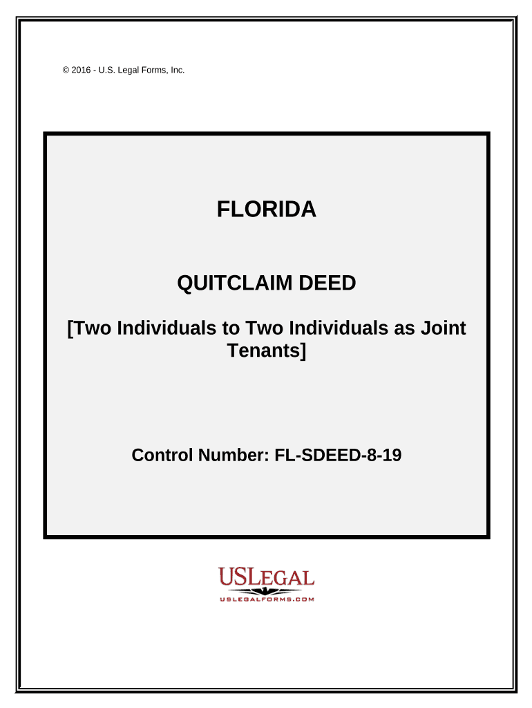 quitclaim deed joint tenants Preview on Page 1