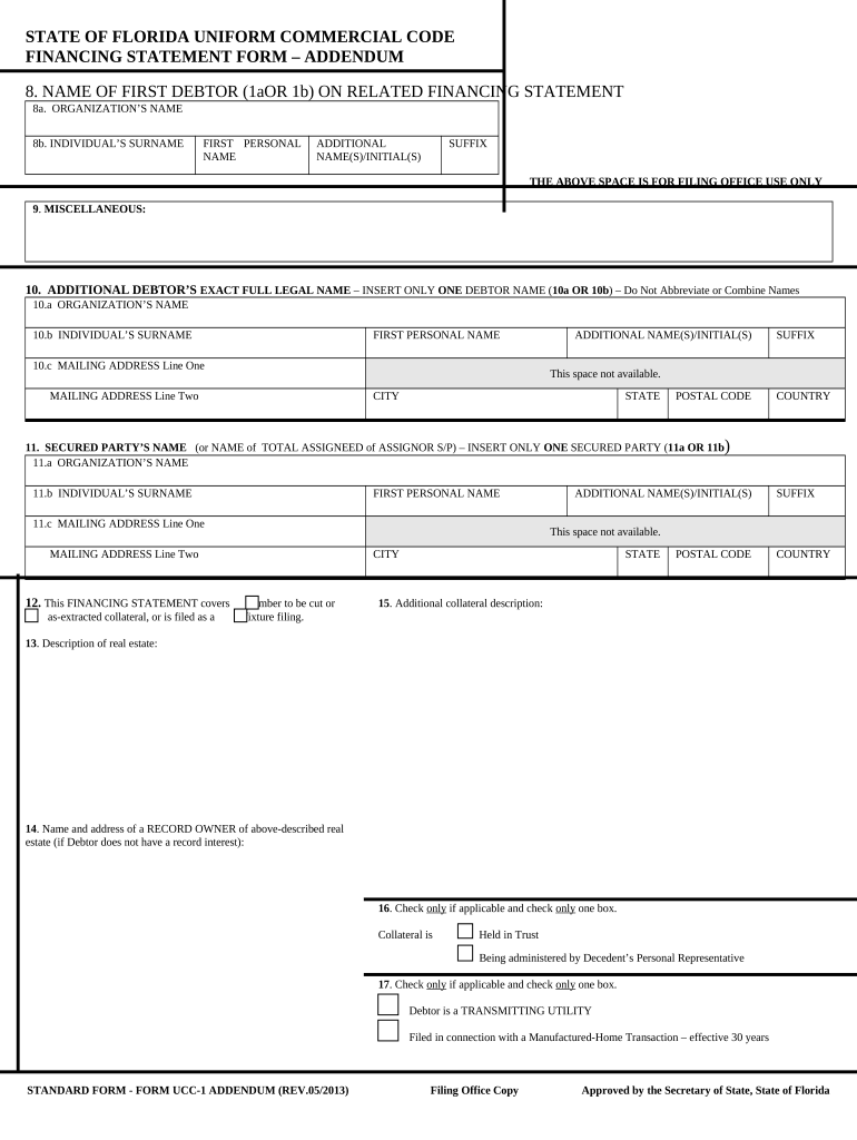 seller financing addendum florida Preview on Page 1