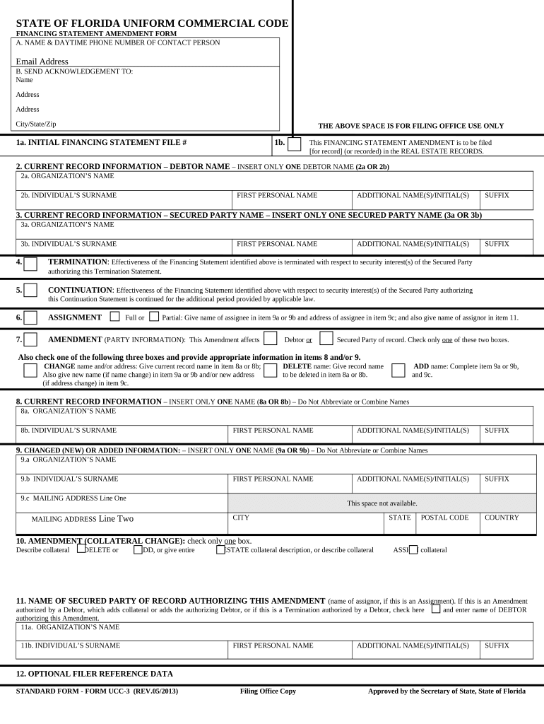 florida ucc statement request form Preview on Page 1