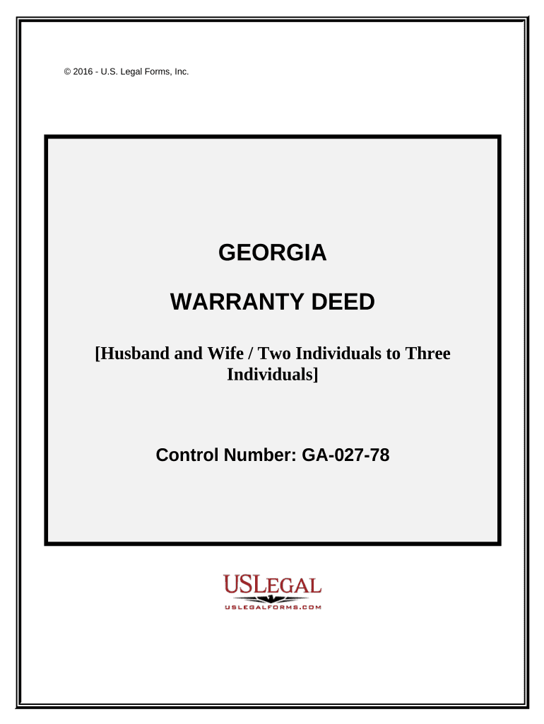 georgia warranty deed Preview on Page 1