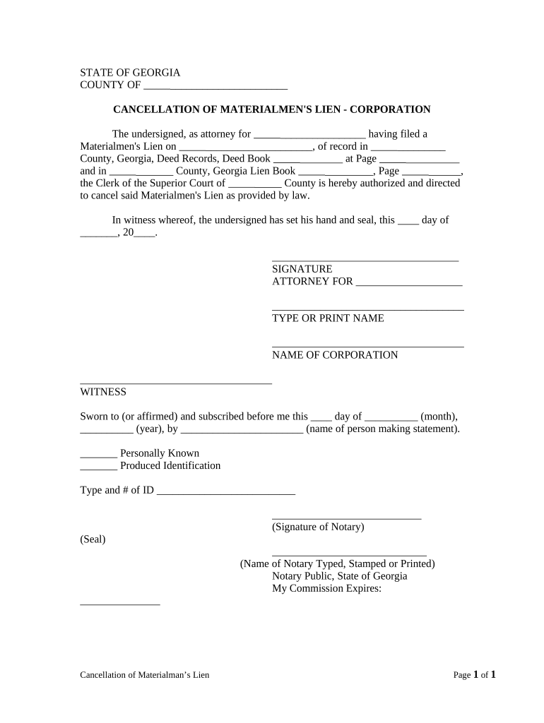 georgia corporation llc Preview on Page 1
