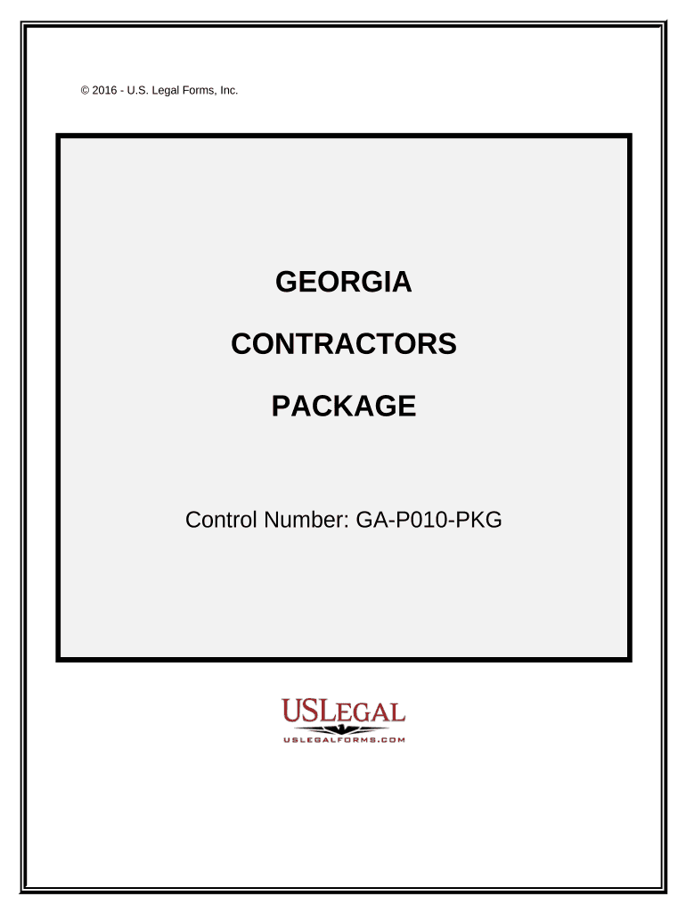 Contractors Forms Package - Georgia Preview on Page 1.