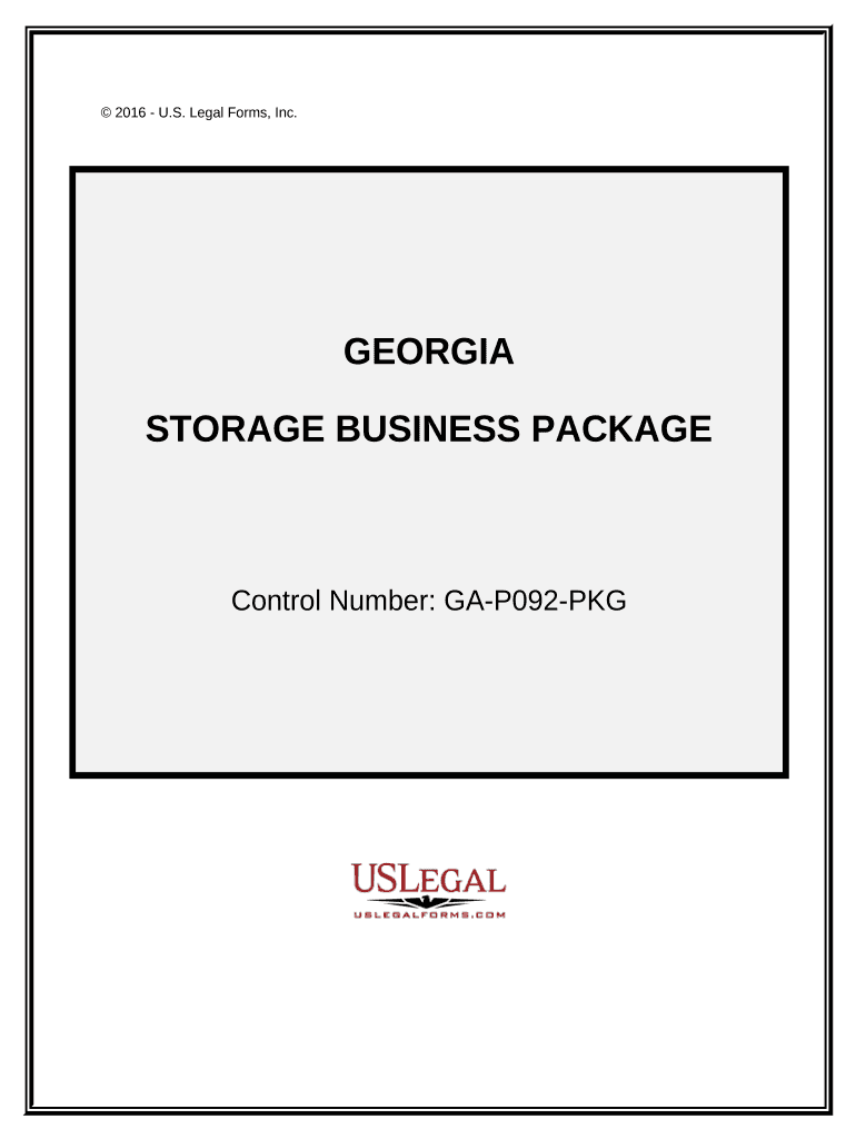 Storage Business Package - Georgia Preview on Page 1