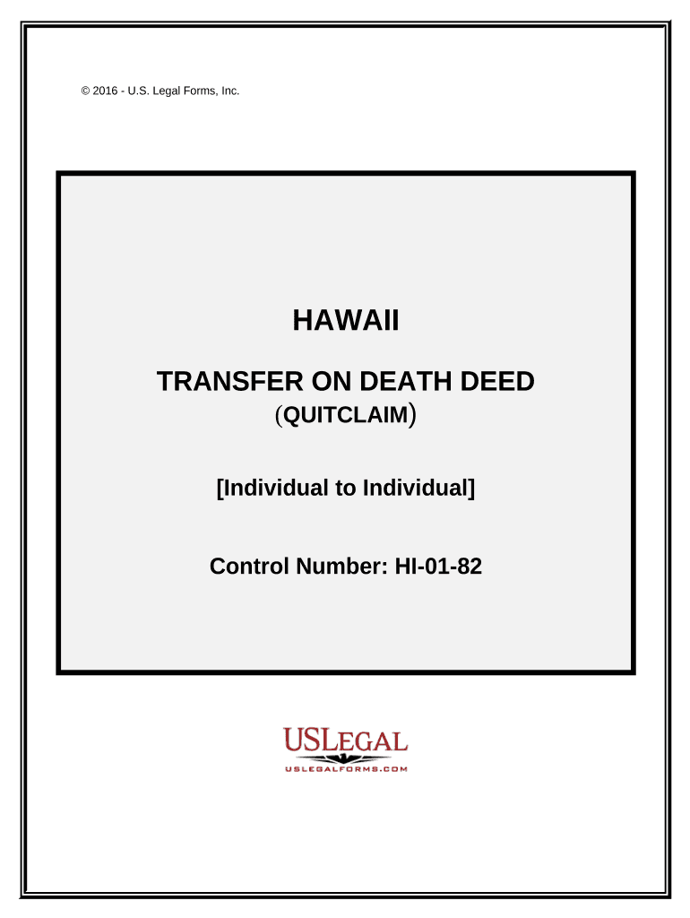 hawaii transfer on death deed Preview on Page 1