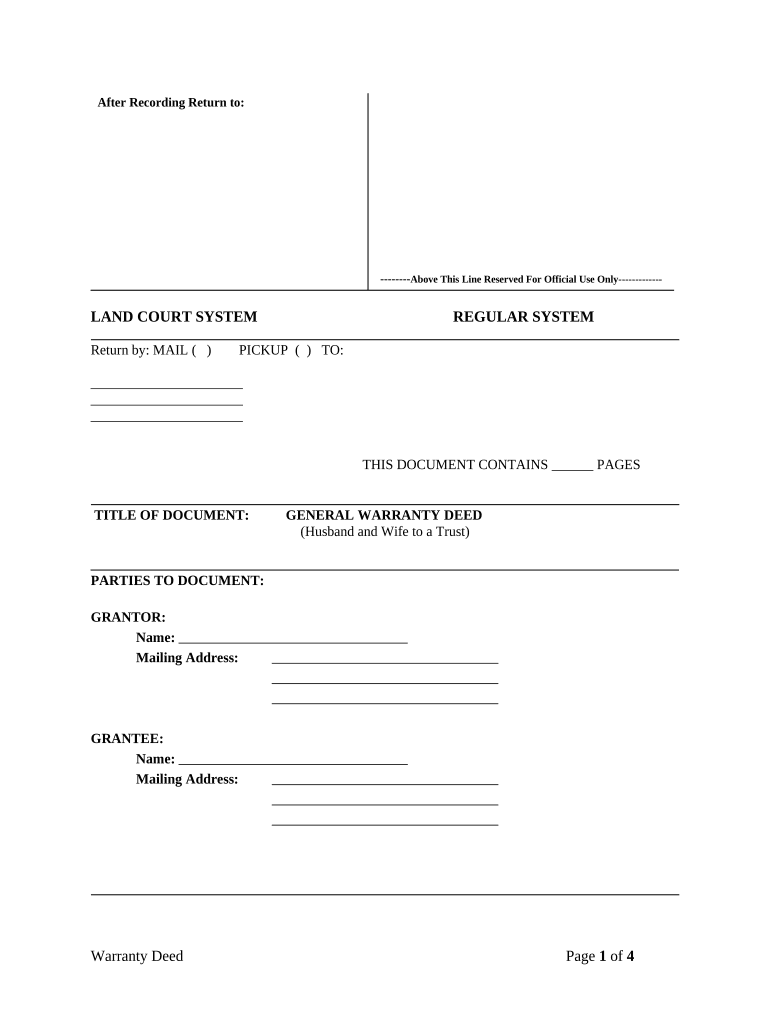 trust transfer deed Preview on Page 1