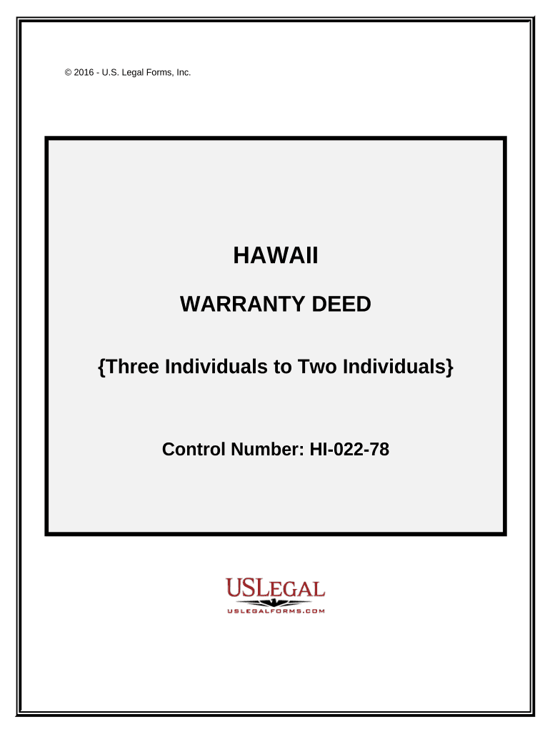 hawaii warranty deed Preview on Page 1.