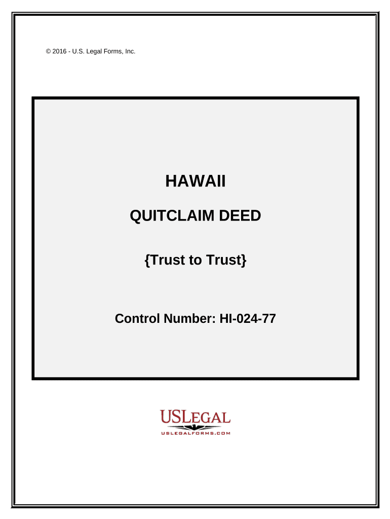 hawaii quitclaim deed Preview on Page 1