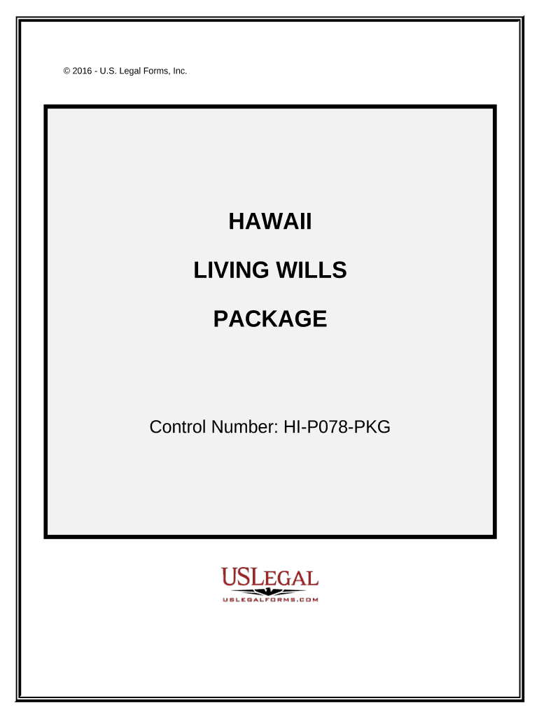 Living Wills and Health Care Package - Hawaii Preview on Page 1.