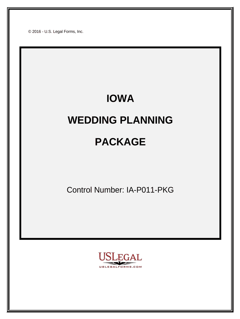 Wedding Planning or Consultant Package - Iowa Preview on Page 1.