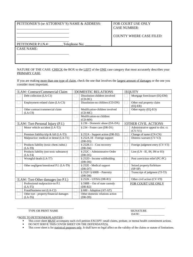 Ia Civil Law Cases Doc Template PdfFiller