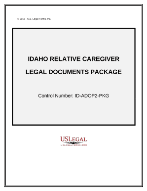 Idaho Relative Caretaker Legal Documents Package
