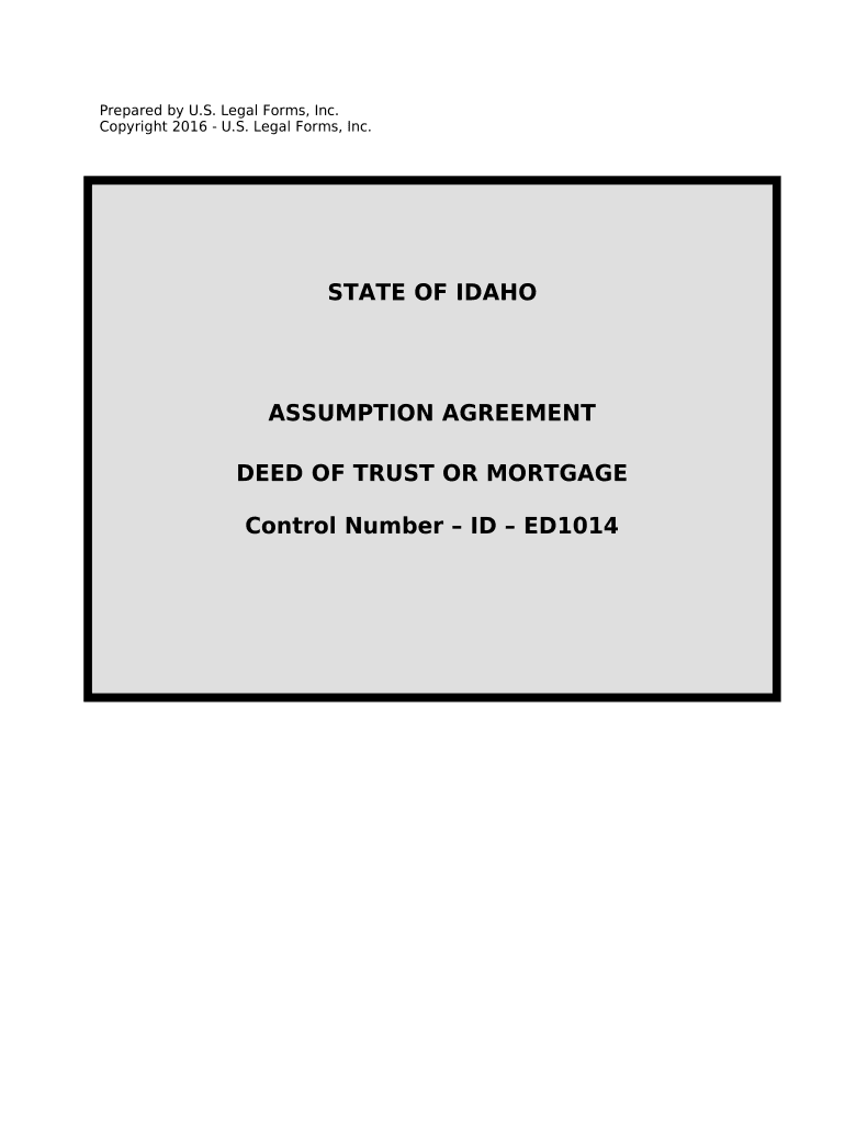 Assumption Agreement of Deed of Trust and Release of Original Mortgagors - Idaho Preview on Page 1