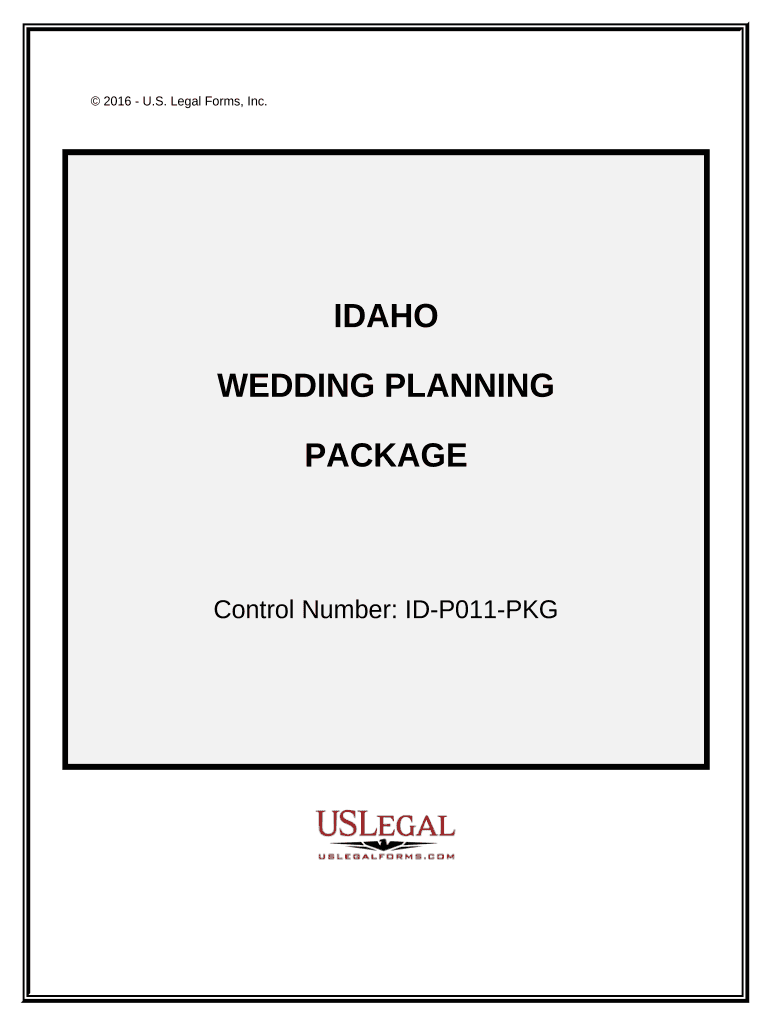 Wedding Planning or Consultant Package - Idaho Preview on Page 1