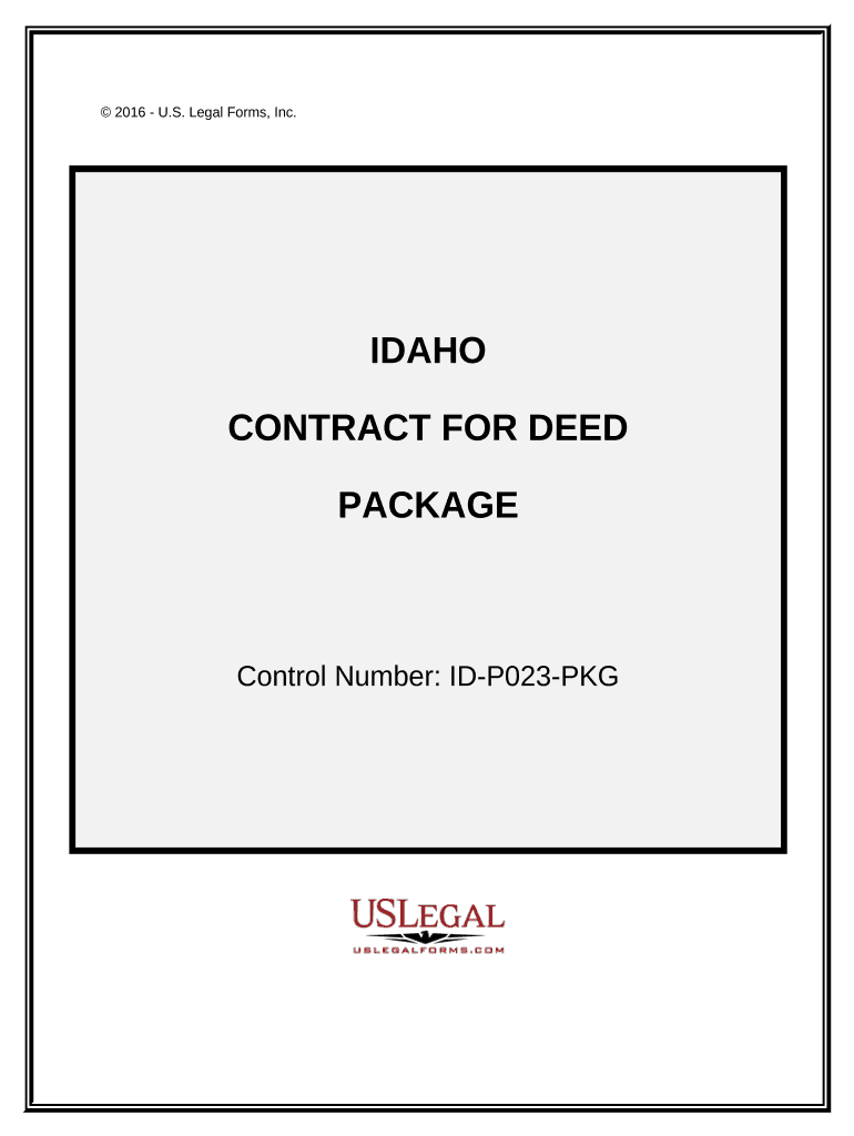 Contract for Deed Package - Idaho Preview on Page 1