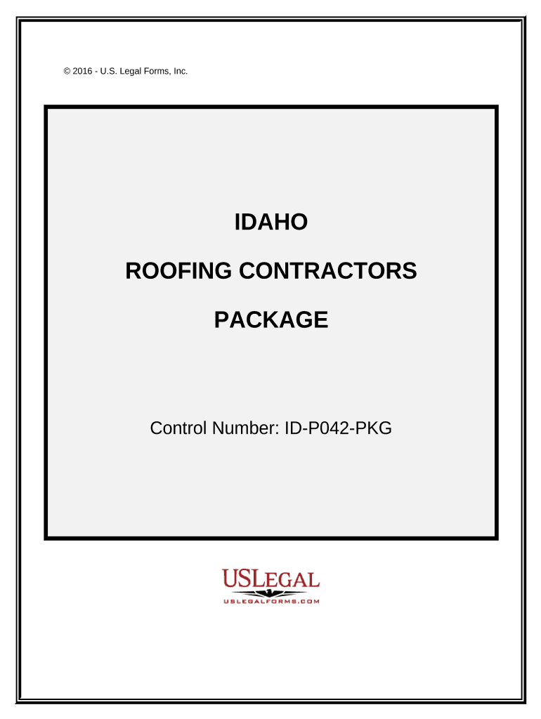 Roofing Contractor Package - Idaho Preview on Page 1