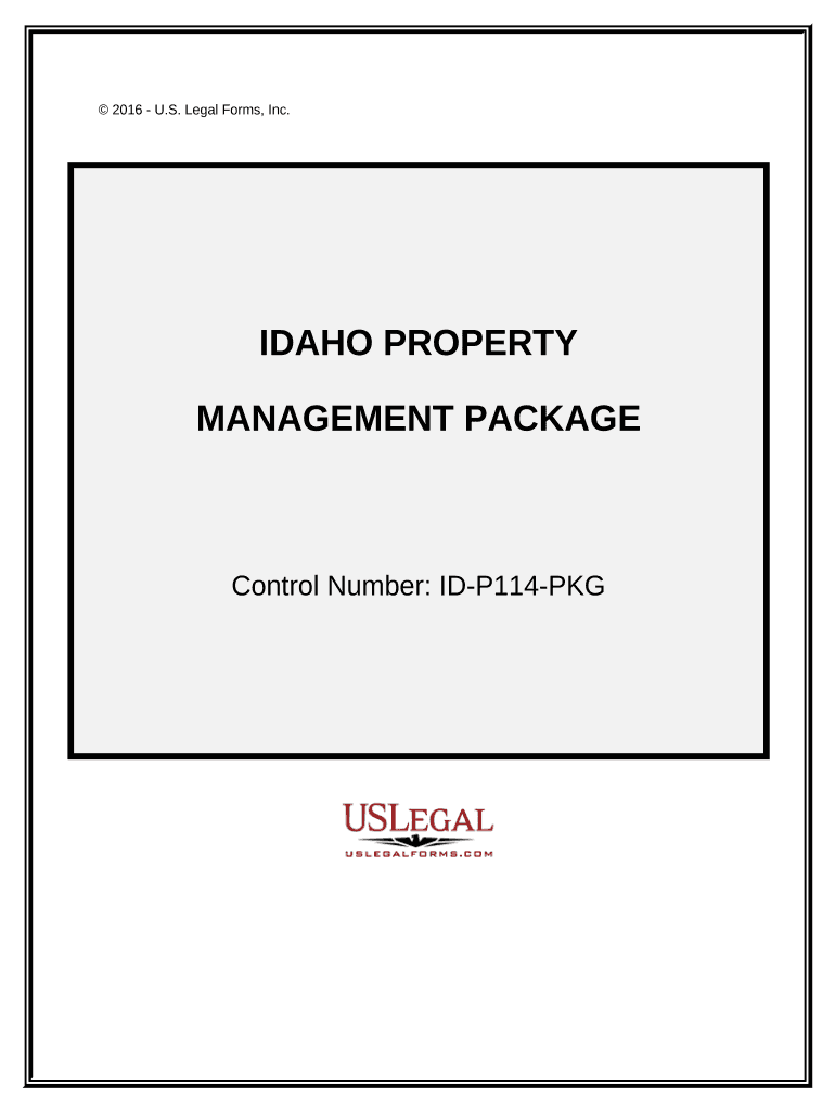 Idaho Property Management Package - Idaho Preview on Page 1