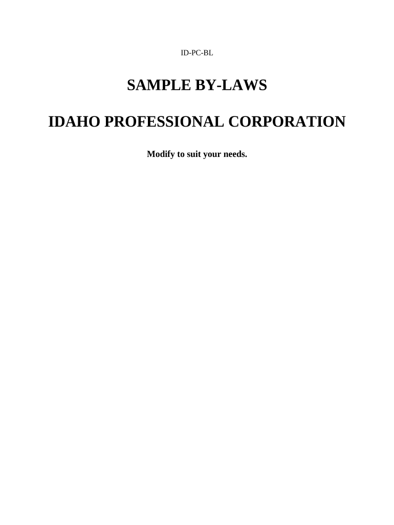 idaho bylaws Preview on Page 1