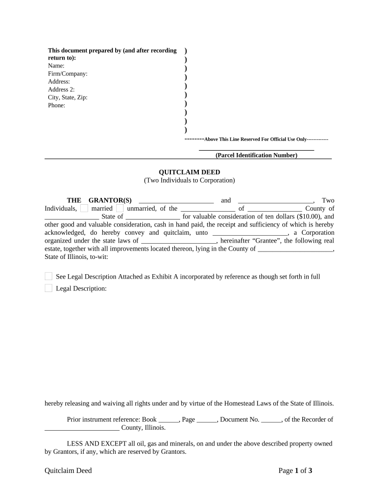 by illinois law a deed needs to be recorded within 30 days of when it is delivered and accepted Preview on Page 1.