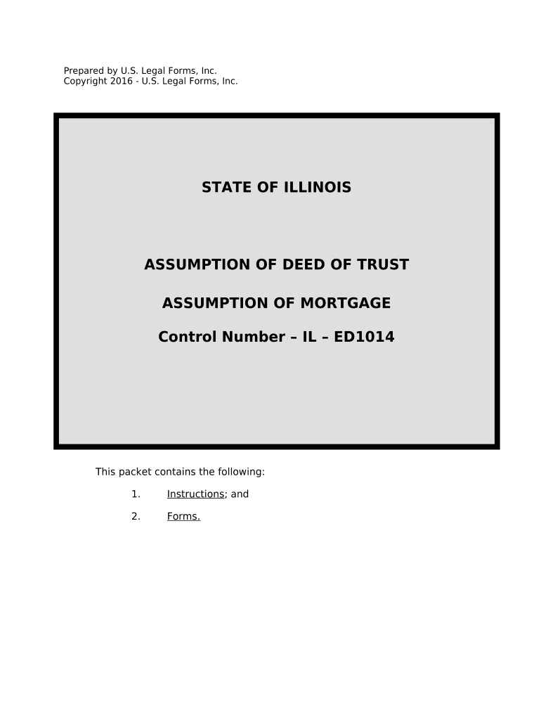 Assumption Agreement of Mortgage and Release of Original Mortgagors - Illinois Preview on Page 1