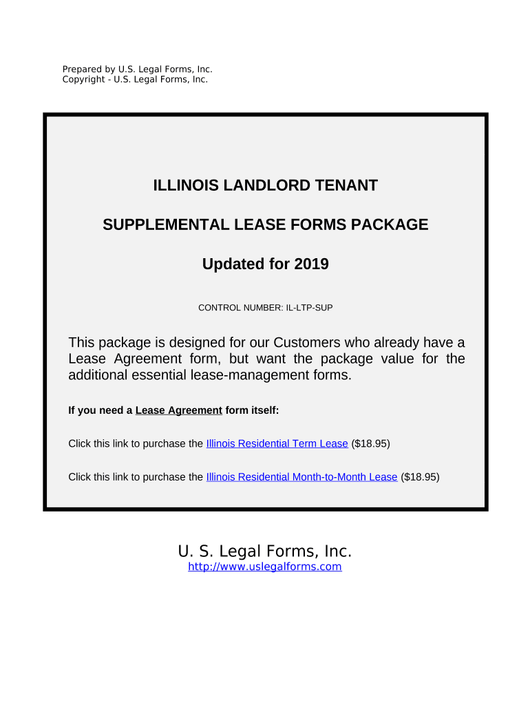 Supplemental Residential Lease Forms Package - Illinois Preview on Page 1