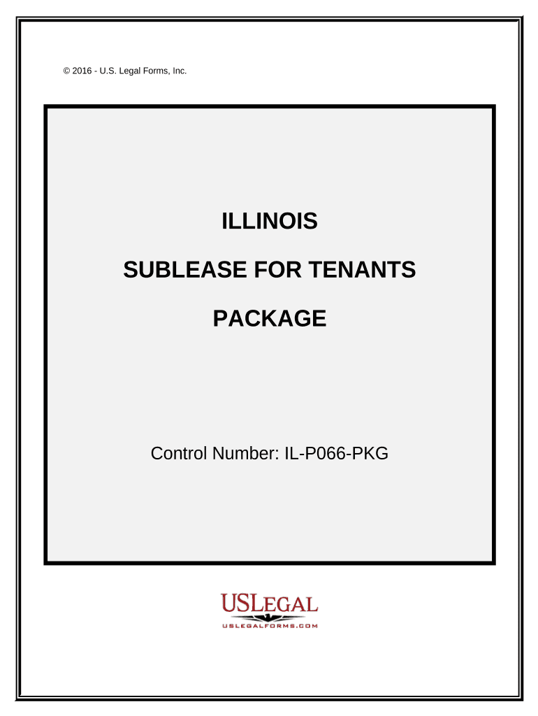 Landlord Tenant Sublease Package - Illinois Preview on Page 1