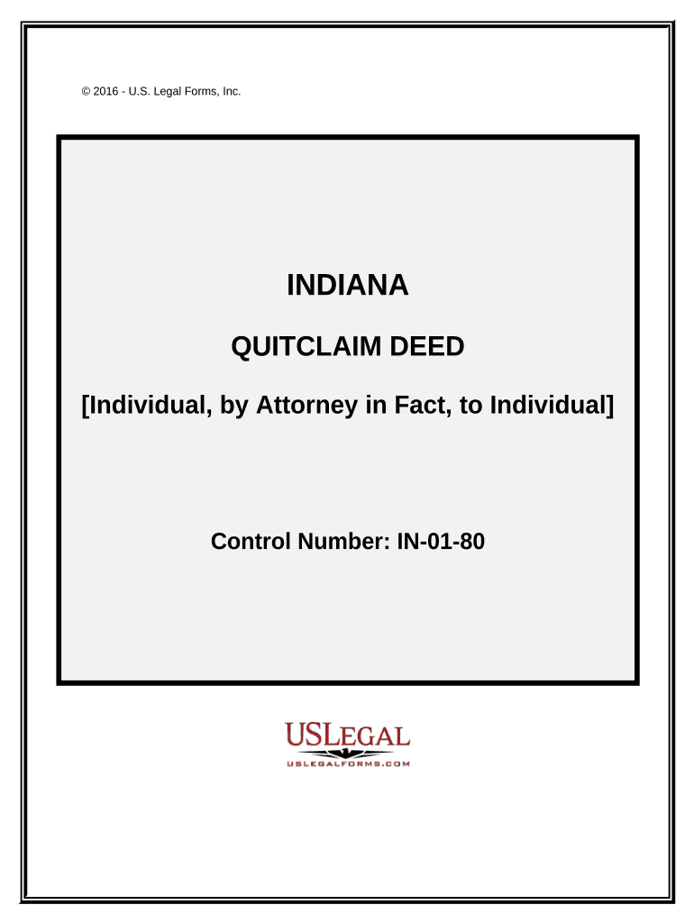 indiana quit claim deed Preview on Page 1