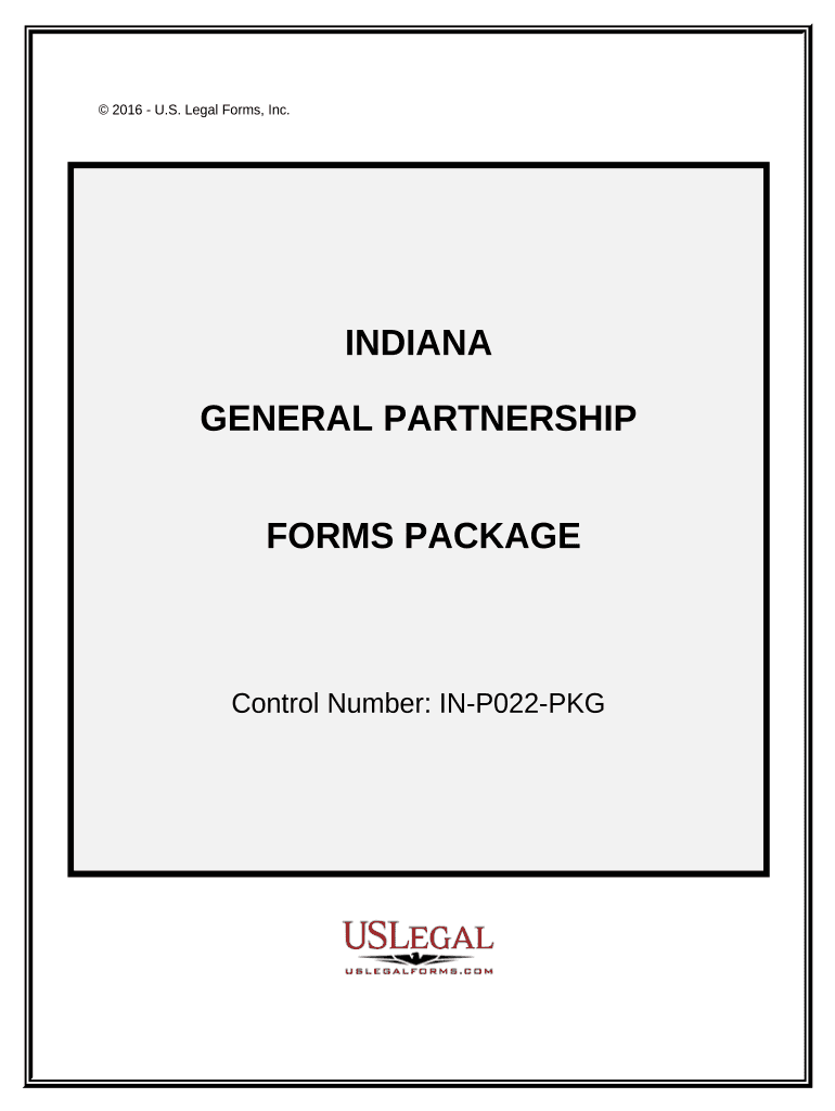 General Partnership Package - Indiana Preview on Page 1.