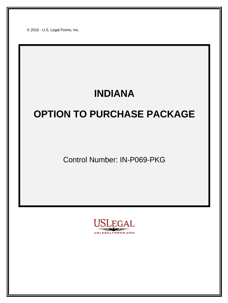 Option to Purchase Package - Indiana Preview on Page 1.