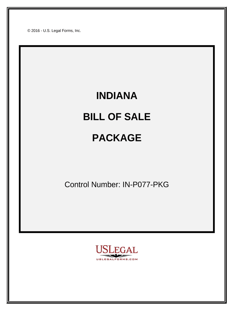 indiana bill sale template Preview on Page 1.