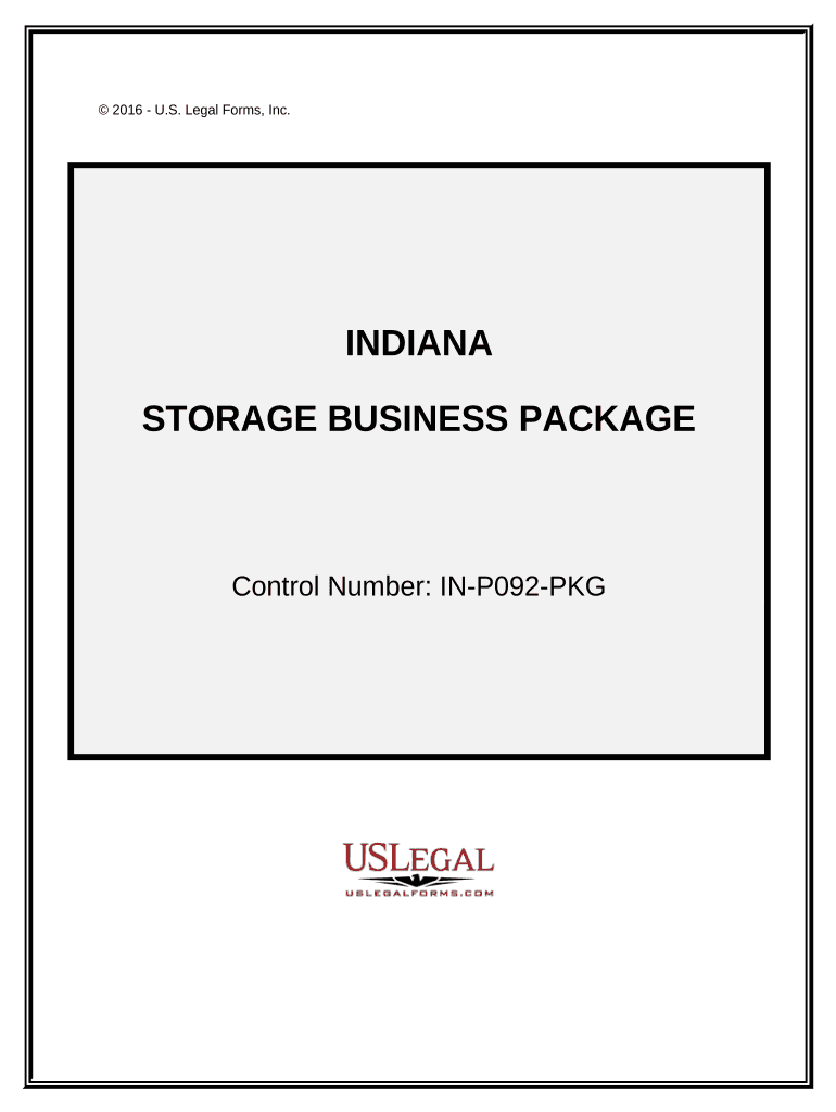 Storage Business Package - Indiana Preview on Page 1