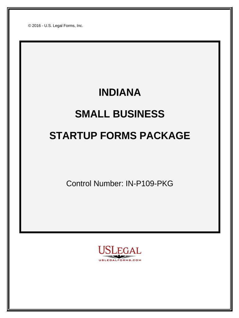 Indiana Small Business Startup Package - Indiana Preview on Page 1