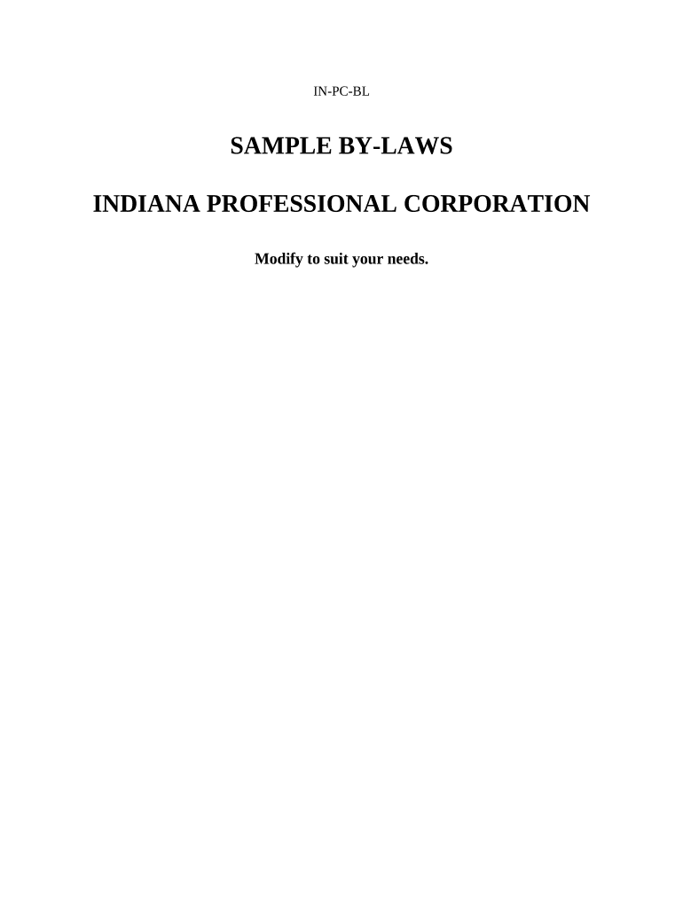 indiana bylaws Preview on Page 1