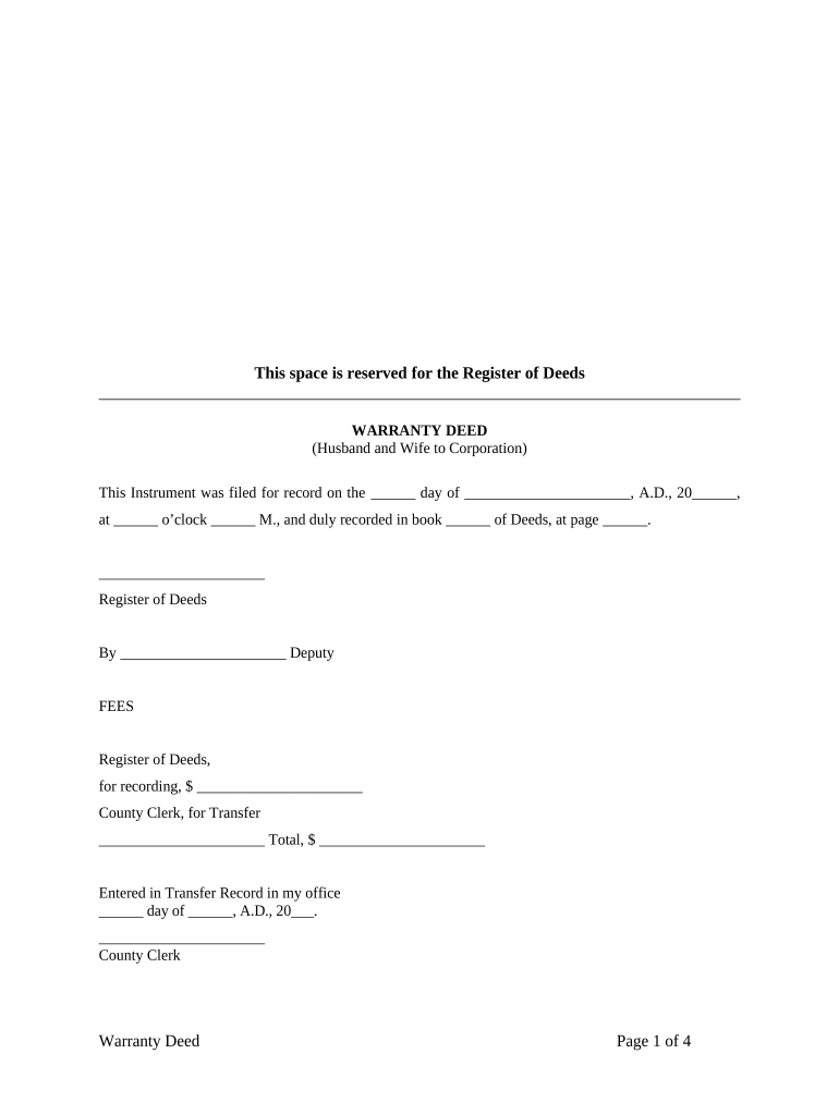 warranty deed kansas Preview on Page 1