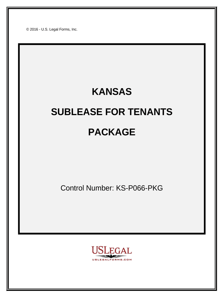 Landlord Tenant Sublease Package - Kansas Preview on Page 1