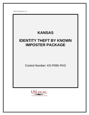 Identity Theft by Known Imposter Package - Kansas