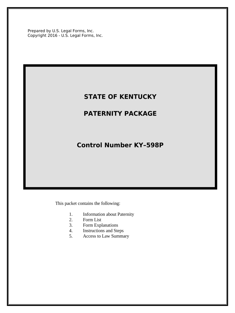 paternity affidavit kentucky Preview on Page 1