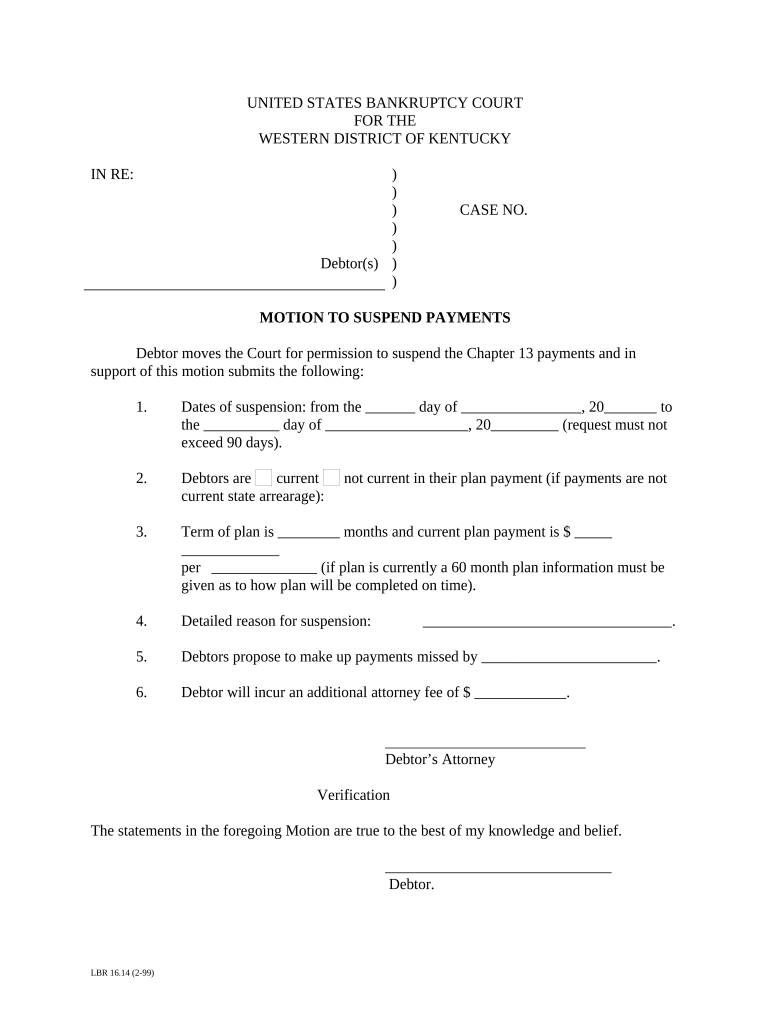 Kentucky Motion Doc Template PdfFiller