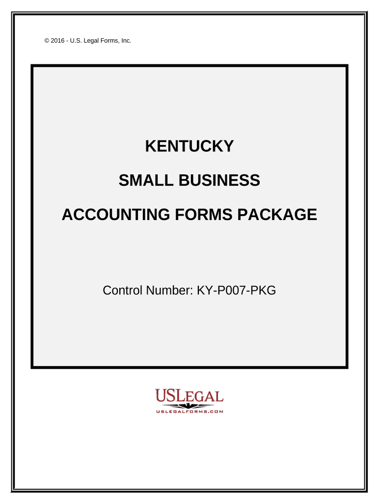 Small Business Accounting Package - Kentucky Preview on Page 1