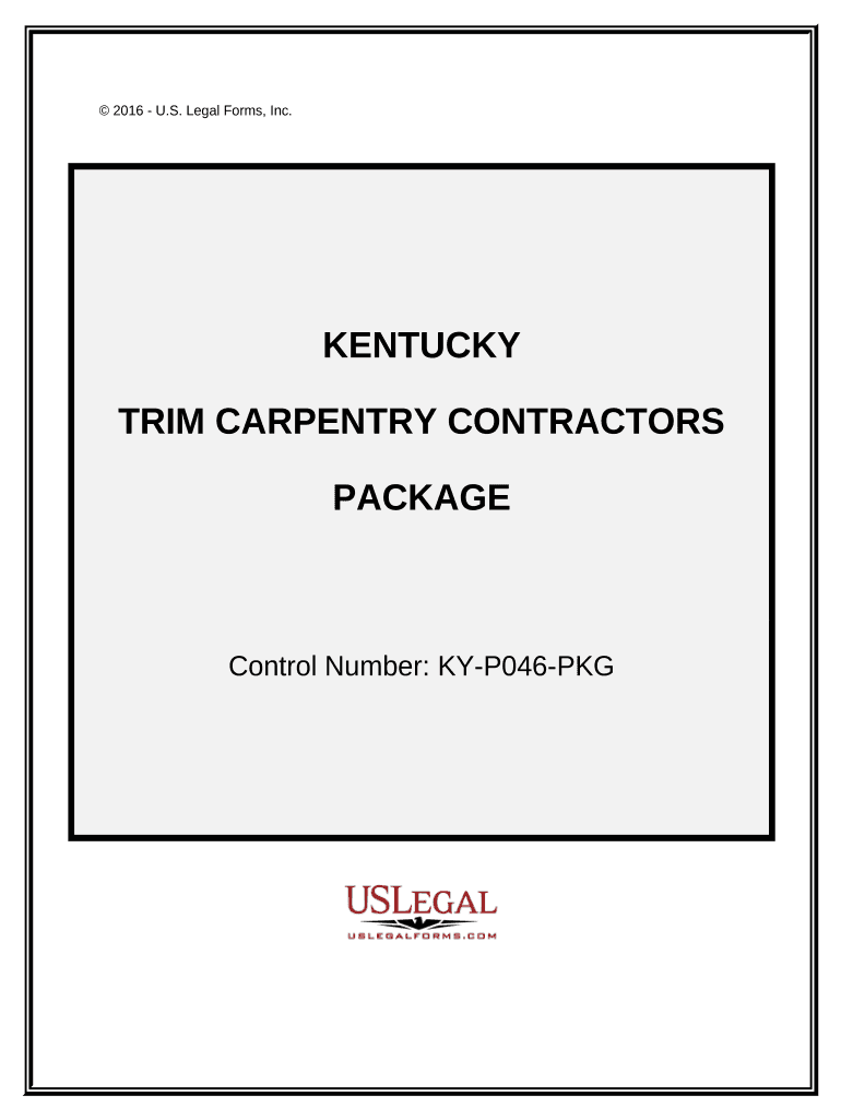 Trim Carpentry Contractor Package - Kentucky Preview on Page 1