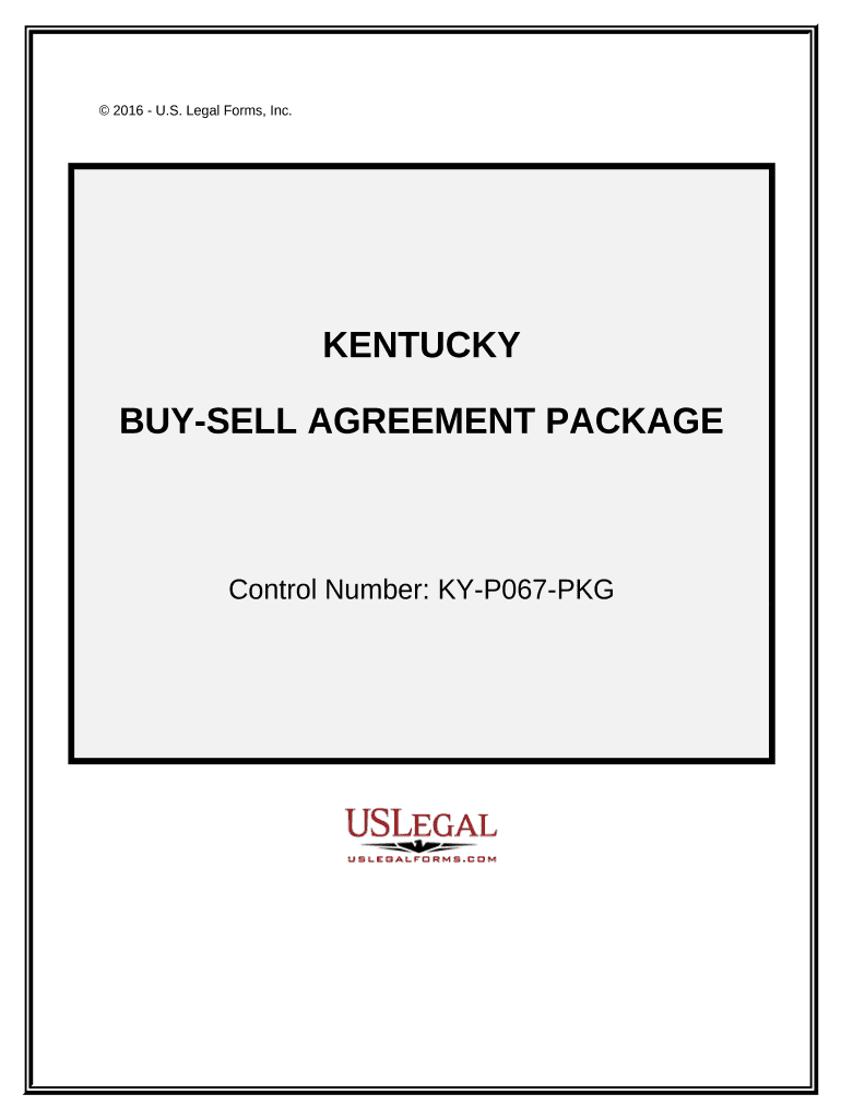 Buy Sell Agreement Package - Kentucky Preview on Page 1