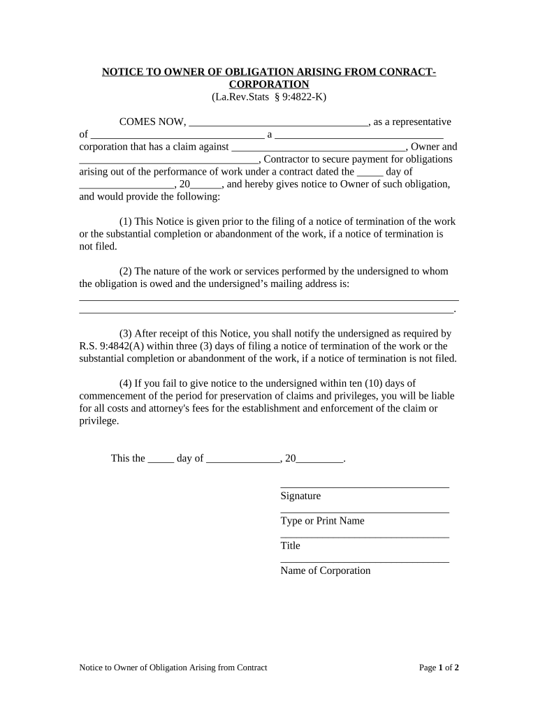 louisiana obligation Preview on Page 1