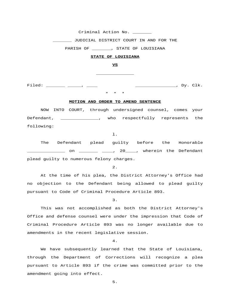 louisiana motion Preview on Page 1