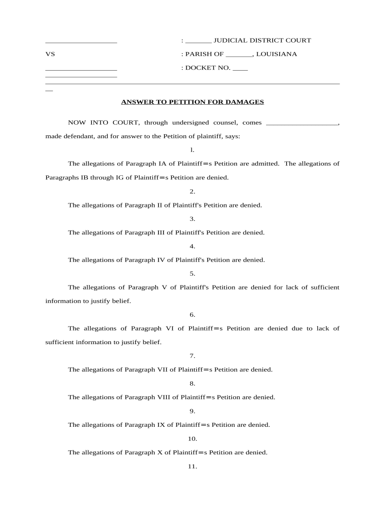 answer petition Preview on Page 1