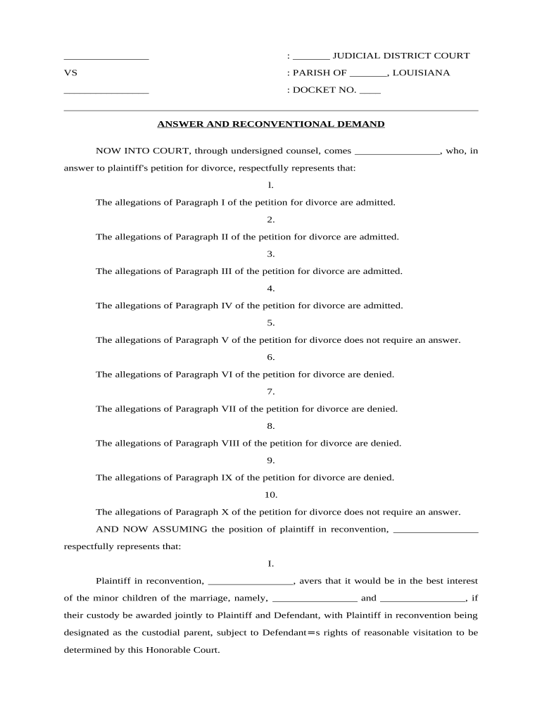 reconventional divorce Preview on Page 1