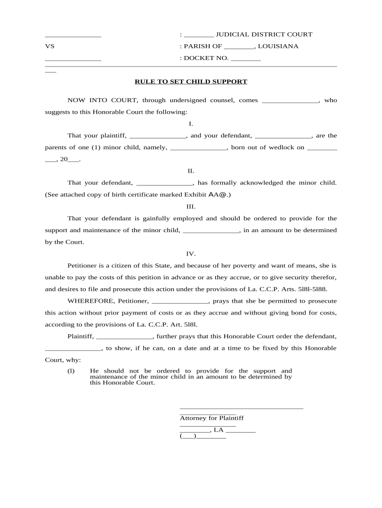 louisiana child support login Preview on Page 1