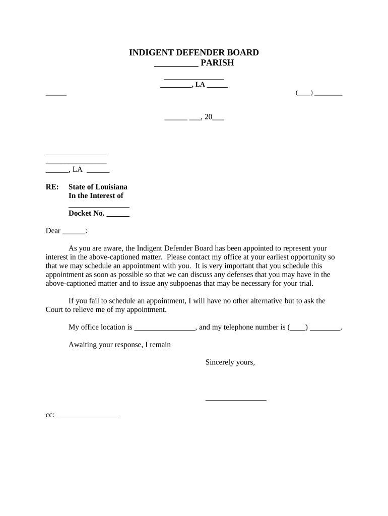 indigency letter Preview on Page 1