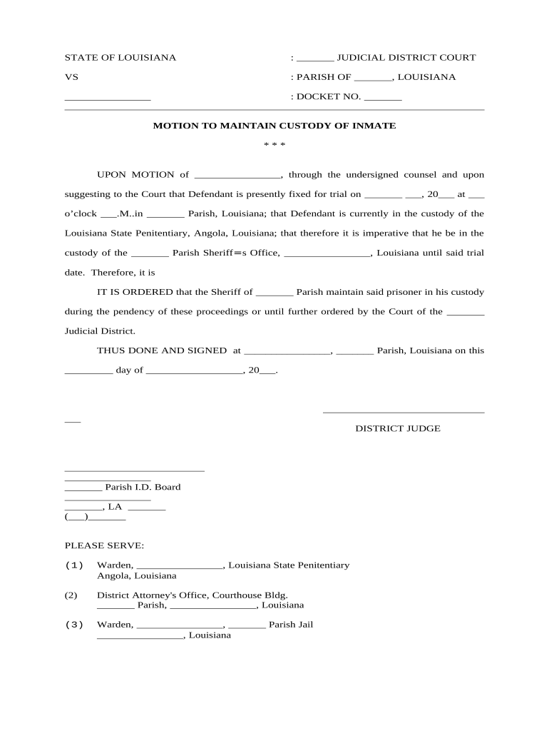 louisiana pending Preview on Page 1