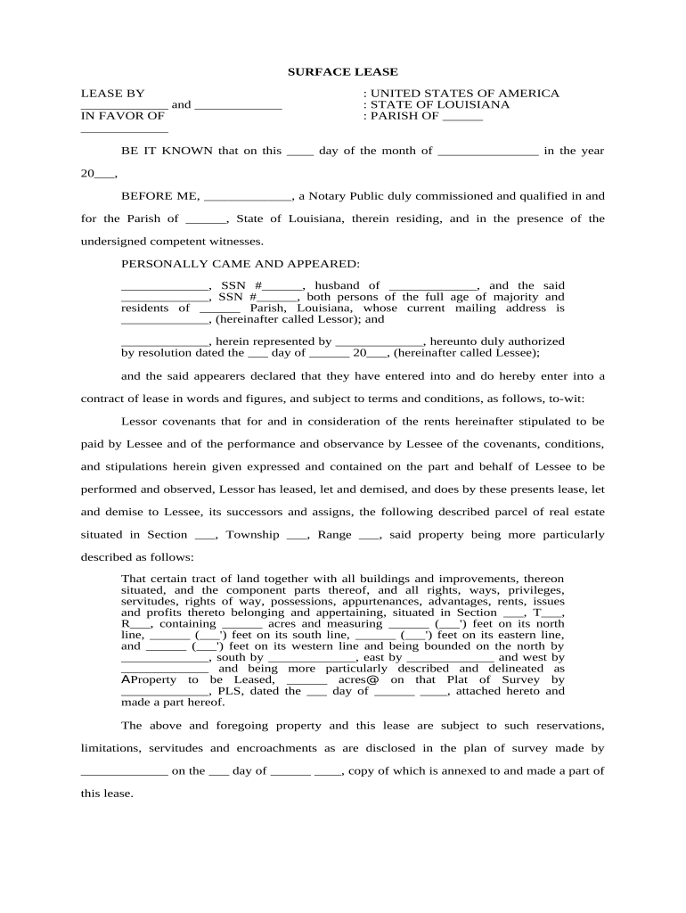 atchafalaya basin land lease Preview on Page 1.