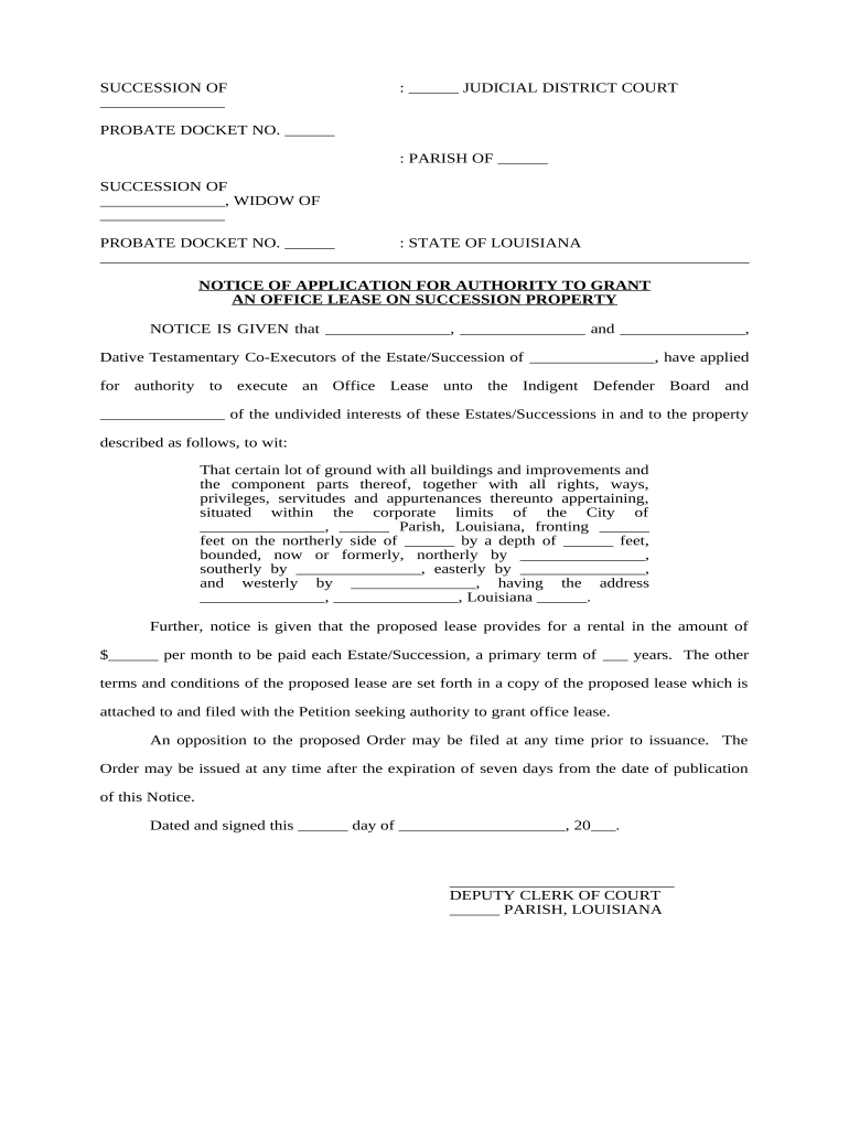 louisiana application authority Preview on Page 1