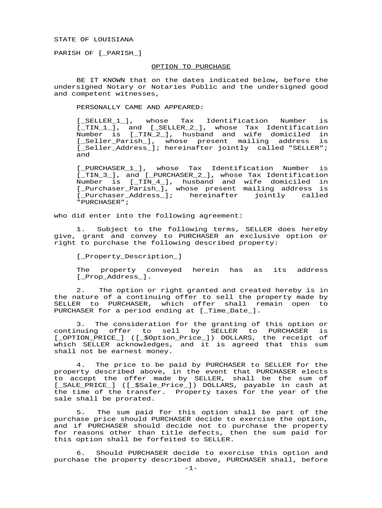 louisiana option Preview on Page 1